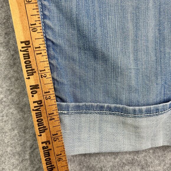 Vintage Vigoss Capri Jeans Womens 30 Light Wash Cuffed Everyday Stretch Denim - Picture 12 of 14